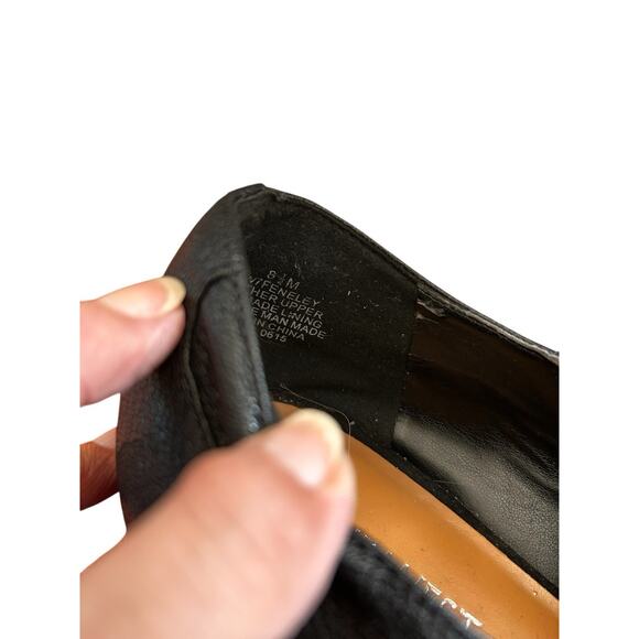 Nine West Women's Black Leather Low Heeled Casual Preppy Dress Shoes Size 8.5 M - Picture 12 of 15